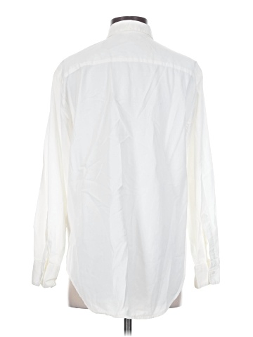 Madewell Drapey Oversized Boyshirt in Pure White (view 2)