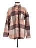 BKE 100% Polyester Plaid Brown Pink Coat Size M - photo 1