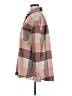 BKE 100% Polyester Plaid Brown Pink Coat Size M - photo 5