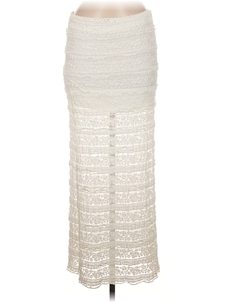 Pre-owned Vestique Formal Skirt In Silver
