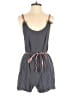 Hem & Thread 100% Cotton Solid Gray Romper Size M - photo 1