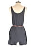 Hem & Thread 100% Cotton Solid Gray Romper Size M - photo 2