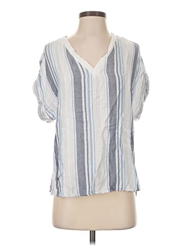 Cosmic Blue Love Short Sleeve Blouse (view 1)
