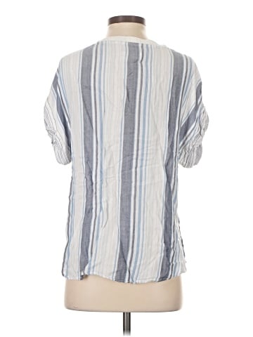 Cosmic Blue Love Short Sleeve Blouse (view 2)