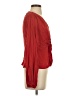Intermix Red Long Sleeve Silk Top Size 4 - photo 4