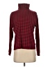 St. John's Bay 100% Cotton Checkered-gingham Red Turtleneck Sweater Size S (petite) - photo 1