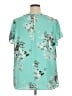 Torrid 100% Polyester Teal Short Sleeve Blouse Size 1X Plus (1) - photo 2