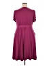 Torrid Solid Burgundy Casual Dress Size 2X Plus (2) - photo 2