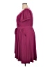 Torrid Solid Burgundy Casual Dress Size 2X Plus (2) - photo 5