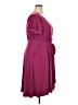 Torrid Solid Burgundy Casual Dress Size 2X Plus (2) - photo 4