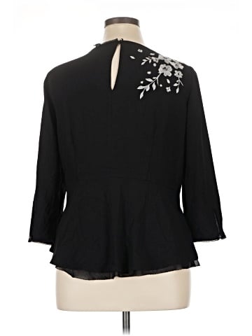 White House Black Market 3/4 Sleeve Blouse (view 2)