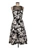 Aqua Graphic Black Cocktail Dress Size M - photo 1