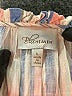 Bluheaven 100% Rayon Stripes Blue Pink 3/4 Sleeve Blouse Size L - photo 7