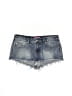 Edikted 100% Cotton Hearts Blue Denim Shorts Size M - photo 1