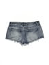 Edikted 100% Cotton Hearts Blue Denim Shorts Size M - photo 2