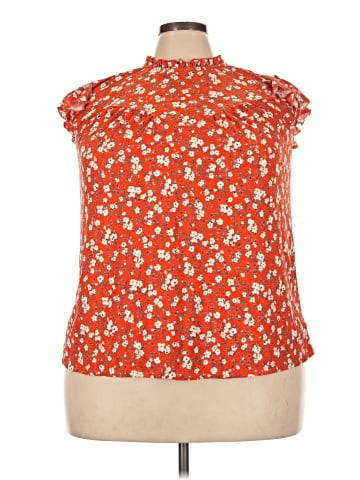 Indigo Rose Sleeveless Blouse (view 1)