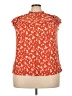 Indigo Rose 100% Polyester Orange Sleeveless Blouse Size 2X - photo 1
