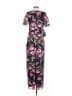 JS Collections 100% Polyester Floral Black Casual Dress Size 6 - photo 2