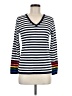 Tommy Hilfiger 100% Cotton Stripes White Pullover Sweater Size M - photo 1