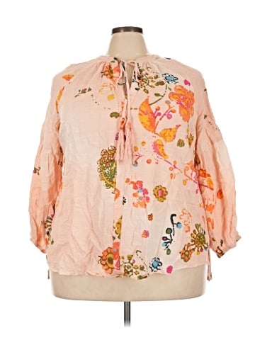 Melissa McCarthy Seven7 3/4 Sleeve Blouse (view 1)