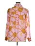 Timing 100% Polyester Paisley Pink Long Sleeve Blouse Size XL - photo 2