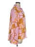 Timing 100% Polyester Paisley Pink Long Sleeve Blouse Size XL - photo 4