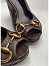 Gucci 100% Leather Brown Heels Size EU (IT) 36 / US 6 - photo 3