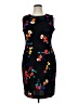 Calvin Klein Graphic Black Cocktail Dress Size 16 - photo 1