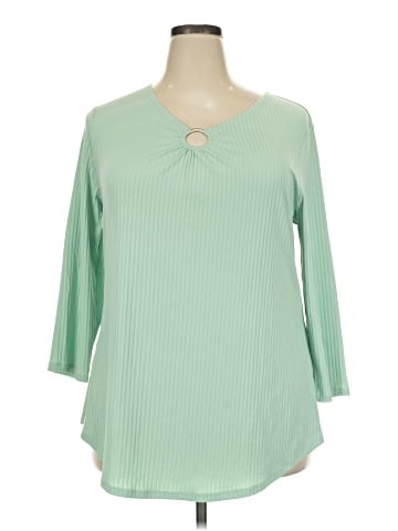 JM Collection 3/4 Sleeve Blouse (view 1)