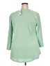 JM Collection Green 3/4 Sleeve Blouse Size XXL - photo 2