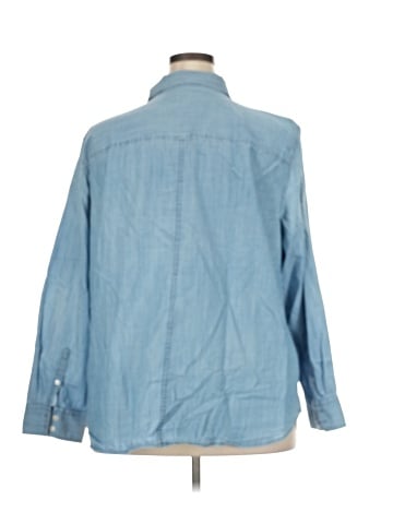 Talbots 3/4 Sleeve Button-Down Shirt (view 2)