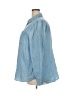 Talbots 100% Cotton Blue 3/4 Sleeve Button-Down Shirt Size 3X - photo 5