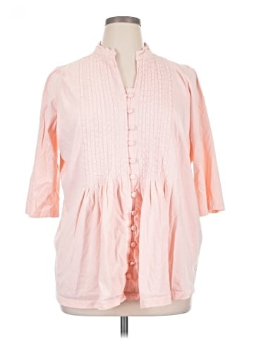 Mainstreet Blues 3/4 Sleeve Button-Down Shirt (view 1)
