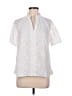 CeCe White Short Sleeve Blouse Size M - photo 1