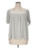Maurices Gray Short Sleeve Blouse Size XL - photo 1
