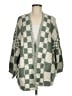 Altar'd State Checkered-gingham Green Cardigan Size M - photo 1