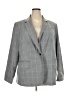 Calvin Klein Checkered-gingham Gray Blazer Size 22 - photo 1