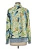 Alex Marie 100% Polyester Print Green Long Sleeve Blouse Size M - photo 2