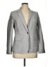 Ann Taylor LOFT 100% Cotton Chevron-herringbone Gray Blazer Size 14 - photo 1