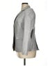 Ann Taylor LOFT 100% Cotton Chevron-herringbone Gray Blazer Size 14 - photo 5