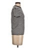 Theory 100% Cotton Stripes Ivory Short Sleeve Turtleneck Size S - photo 4