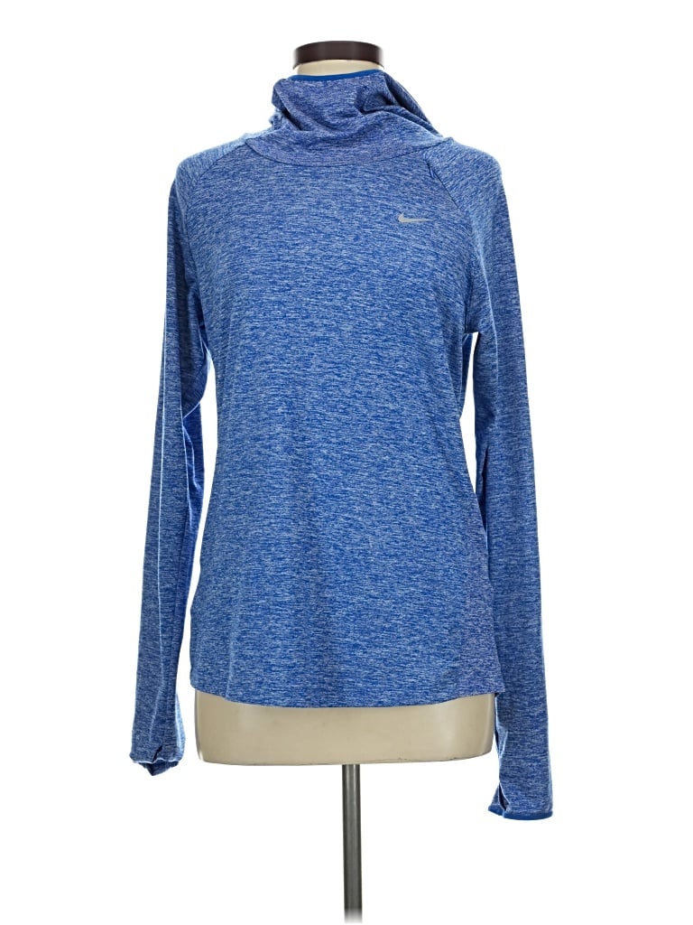 Pre-owned Nike Turtleneck Sweater In Blue