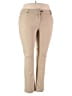 Zac & Rachel Solid Tan Khakis Size 18 - photo 1