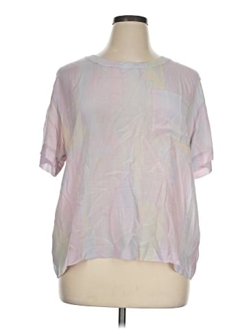 Club Monaco Short Sleeve Silk Top (view 1)
