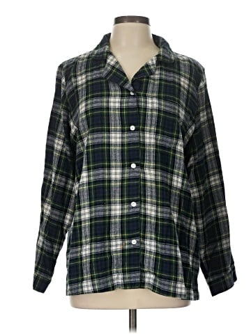 L.L.Bean 3/4 Sleeve Button-Down Shirt (view 1)