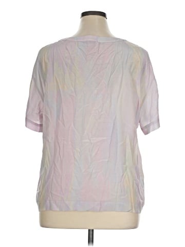 Club Monaco Short Sleeve Silk Top (view 2)