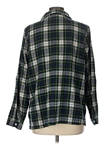 L.L.Bean 3/4 Sleeve Button-Down Shirt (view 2)