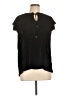 Rose + Olive 100% Polyester Black Short Sleeve Blouse Size L - photo 1