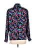 Koret 100% Polyester Floral Blue Long Sleeve Blouse Size 10 - photo 2