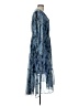 Joie 100% Polyester Paisley Blue Cocktail Dress Size L - photo 4